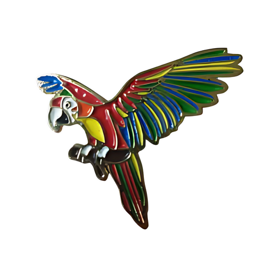 Pin Guacamaya Metálico