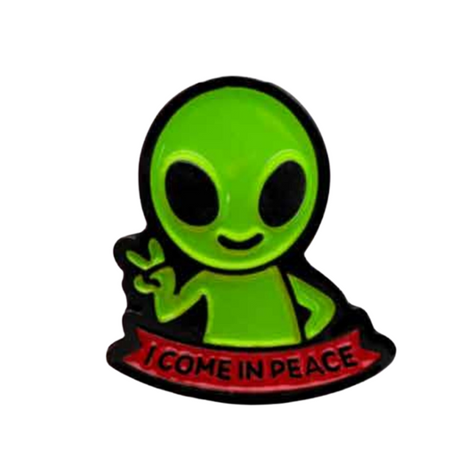 Pin I Come In Peace Metálico