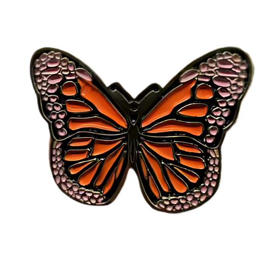 Pin Mariposa Monarca Metálico
