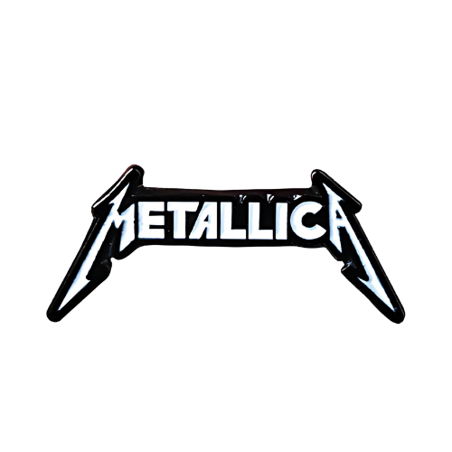 Pin Metallica MetálicoBlanco