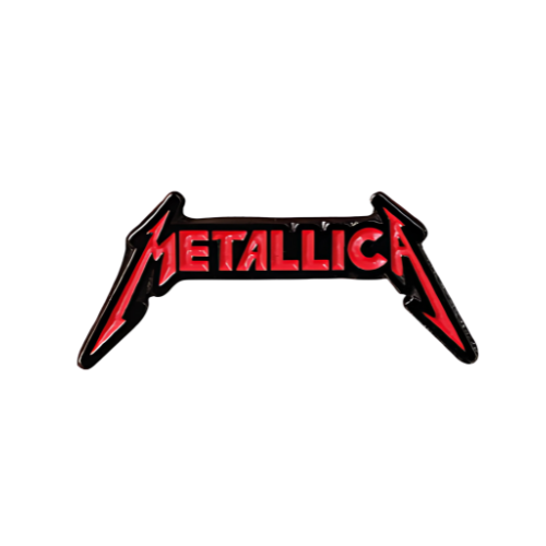 Pin Metallica Metálico Rojo
