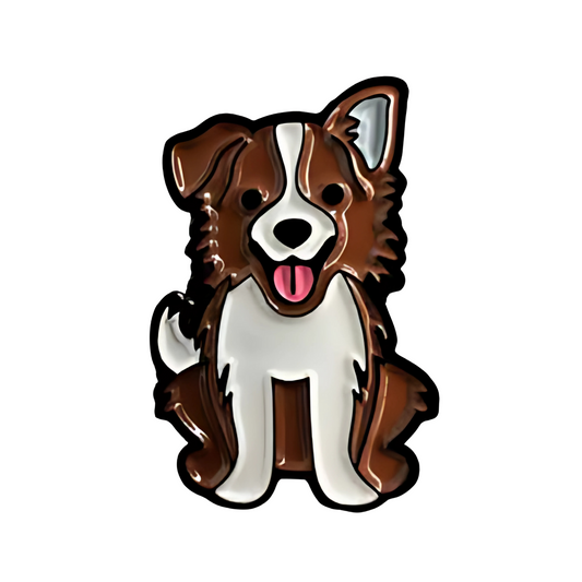Pin Perro Border Collie Metálico