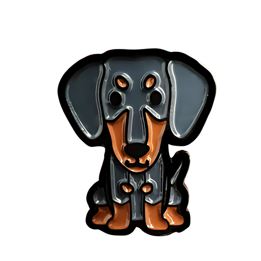 Pin Perro Dachshund Metálico