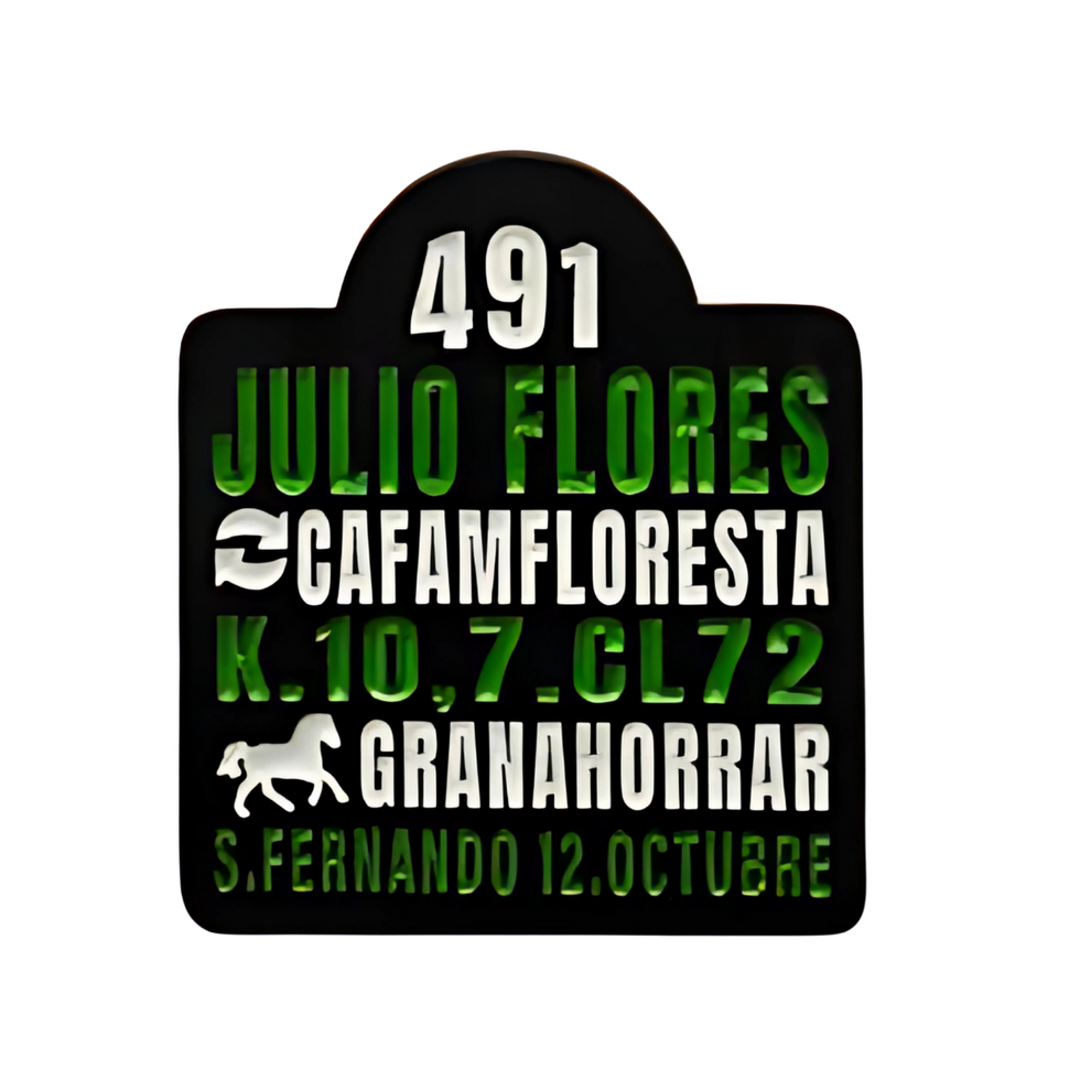 Pin Tabla De Bus Julio Flores Metálico – Camelo Pines