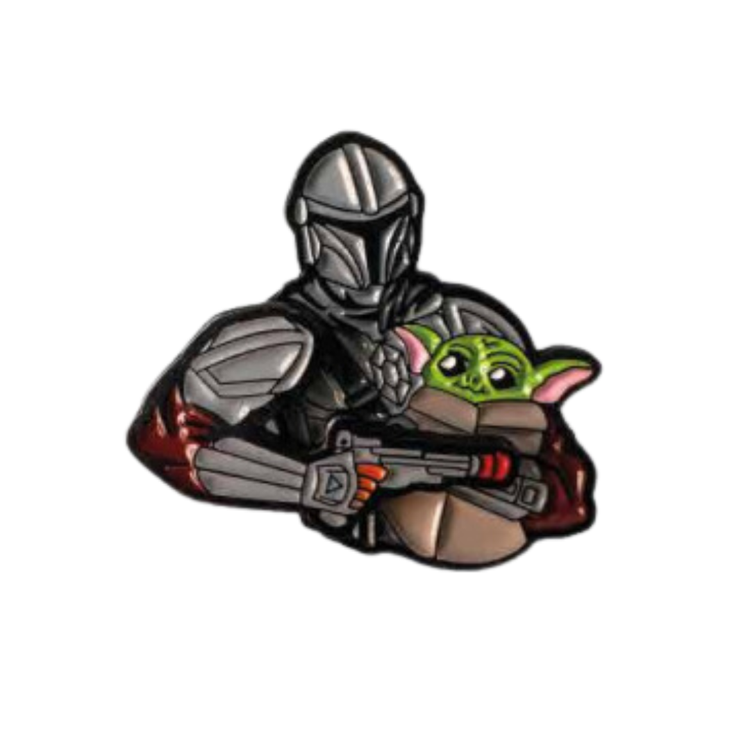 Pin The Mandalorian Metálico Movimiento