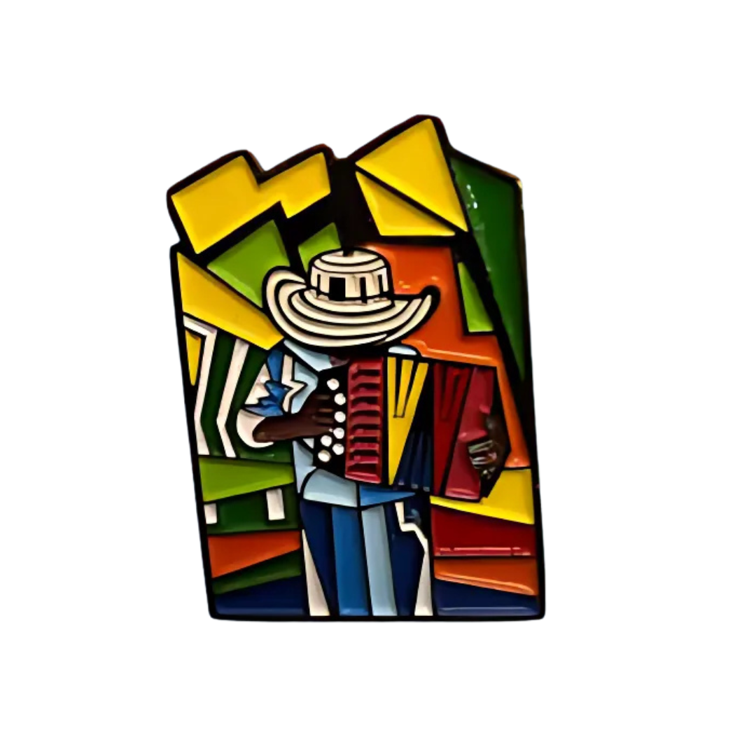 Pin Vallenato Colores Metálico