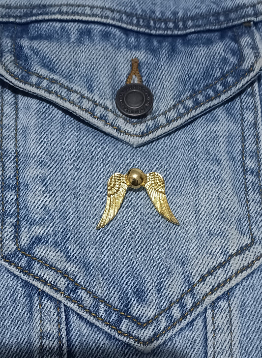 Pin Snitch Dorada Harry Potter Metálico