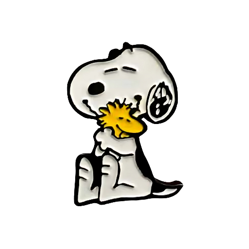 Pin Snoopy Abrazo Metálico