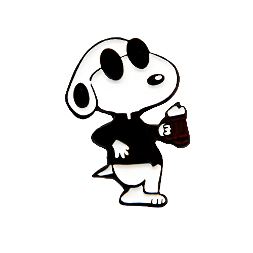 Pin Snoopy Cerveza Metálico