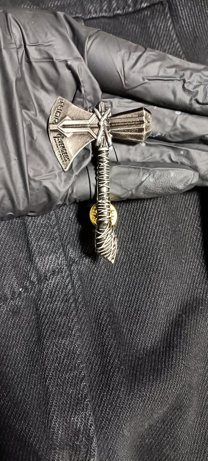 Pin Hacha de Thor Metálico