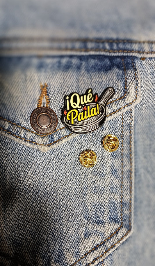 Pin Qué Paila Metálico