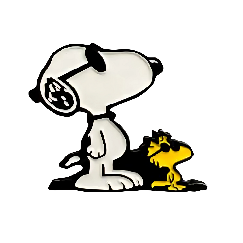 Pin Snoopy Y Emilio Gafas Metálico