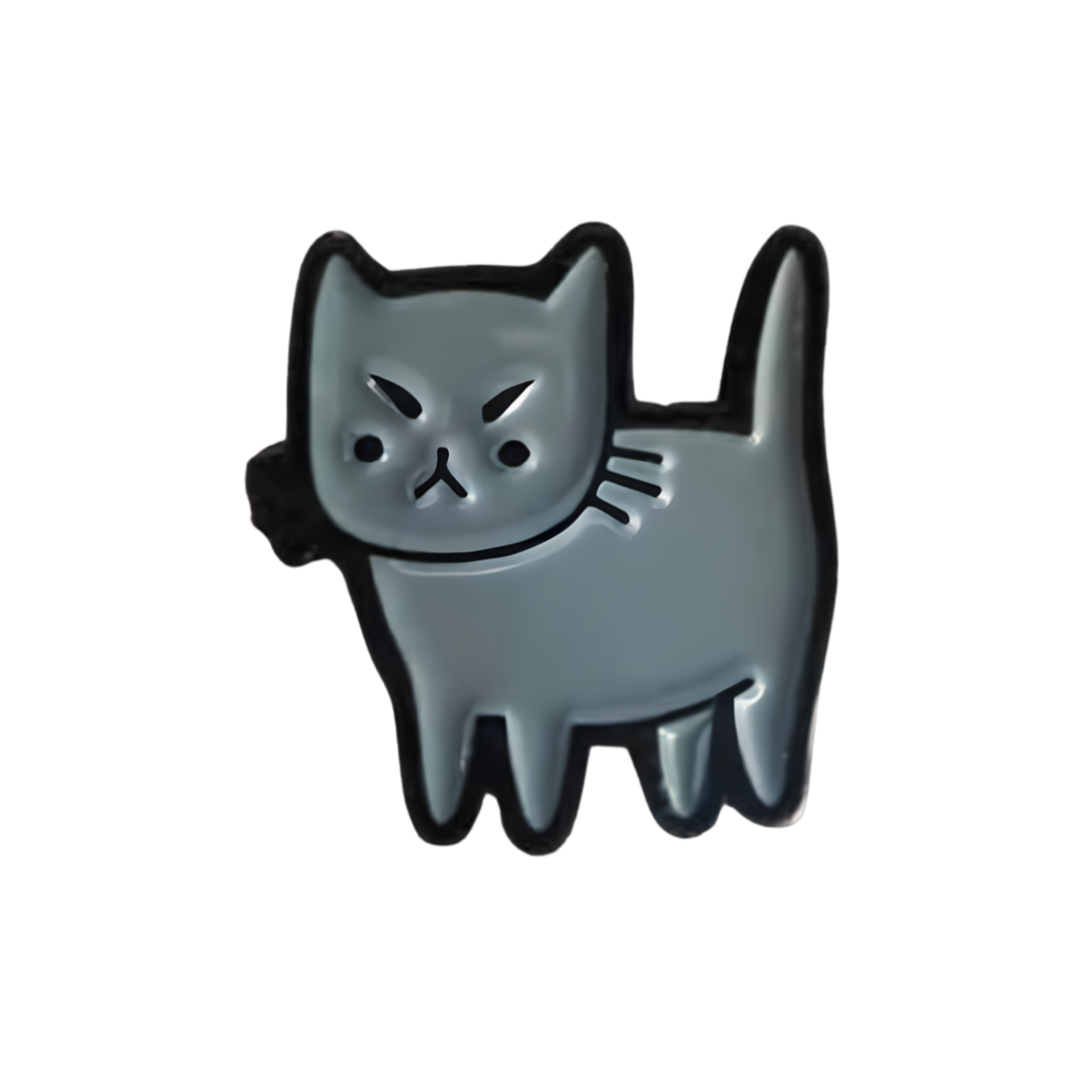 Pin Gato Gris Mini
